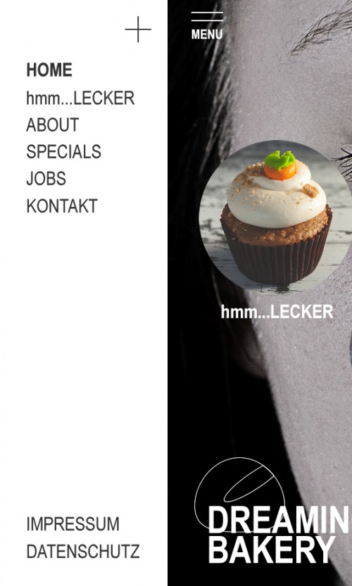 Mobile Ansicht Menü