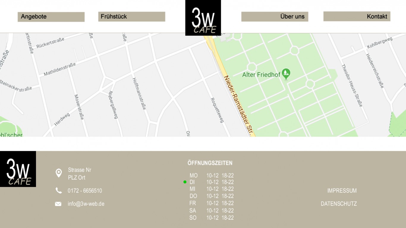 Desktopansicht Footer