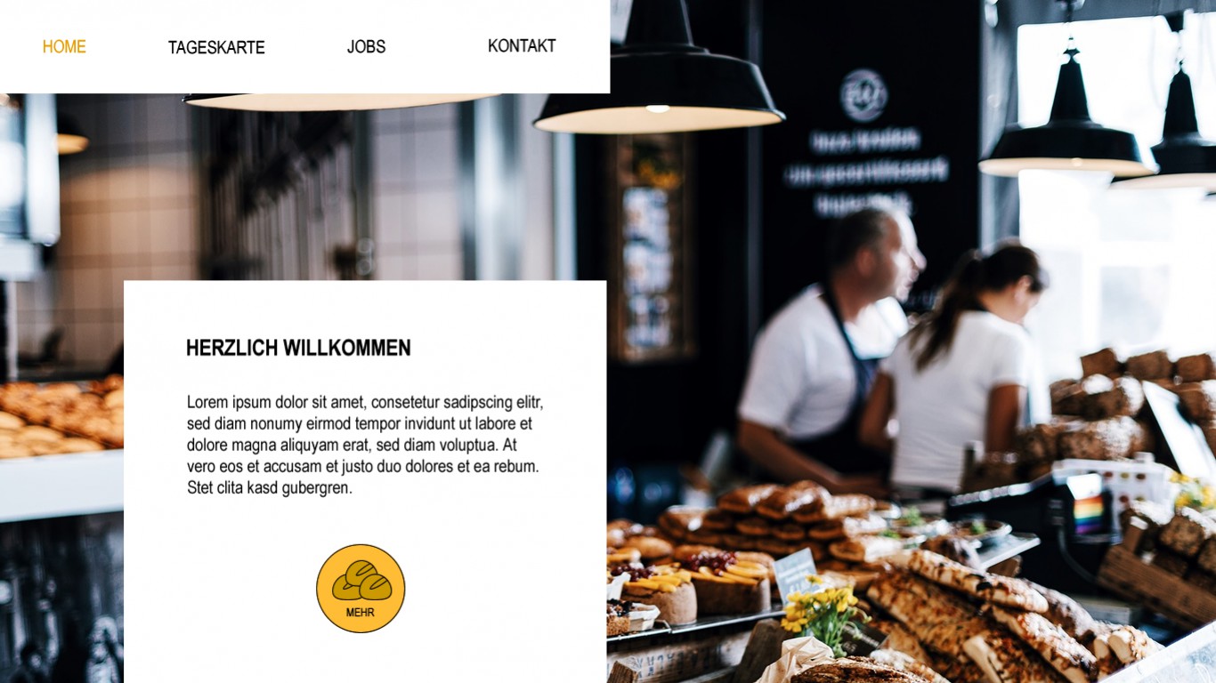 Desktopansicht Startseite