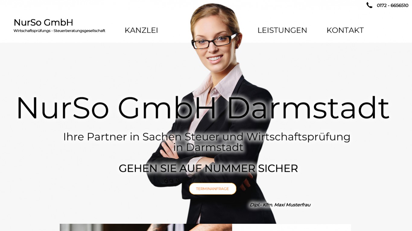 Desktopansicht Startseite